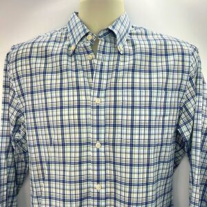 Club Monaco long sleeve plaid button up shirt medium